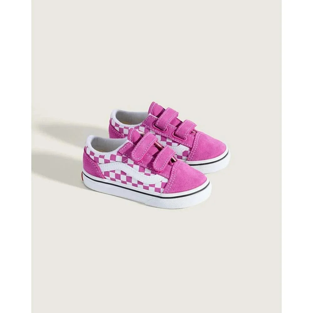 Vans Toddlers Old Skool V - Checkerboard Purple Cactus Flower