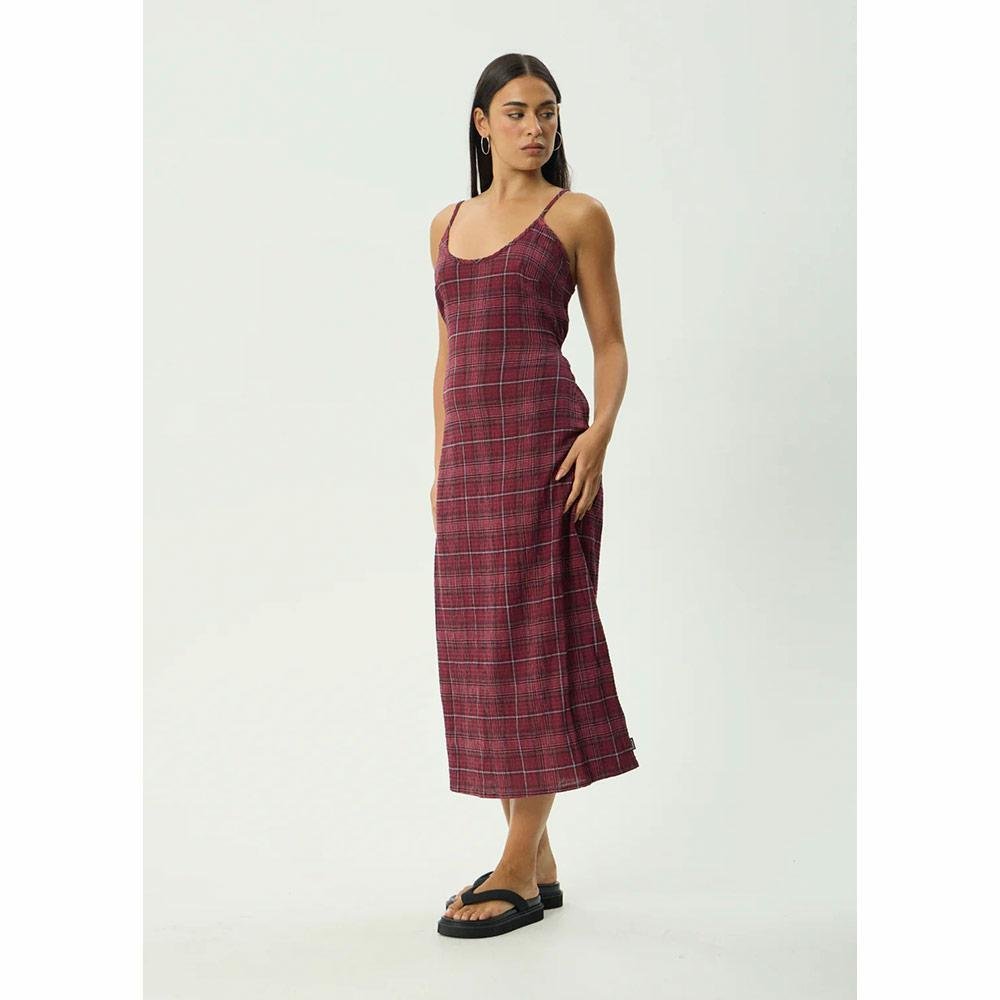 Afends Eboni Rumi Seersucker Check Dress