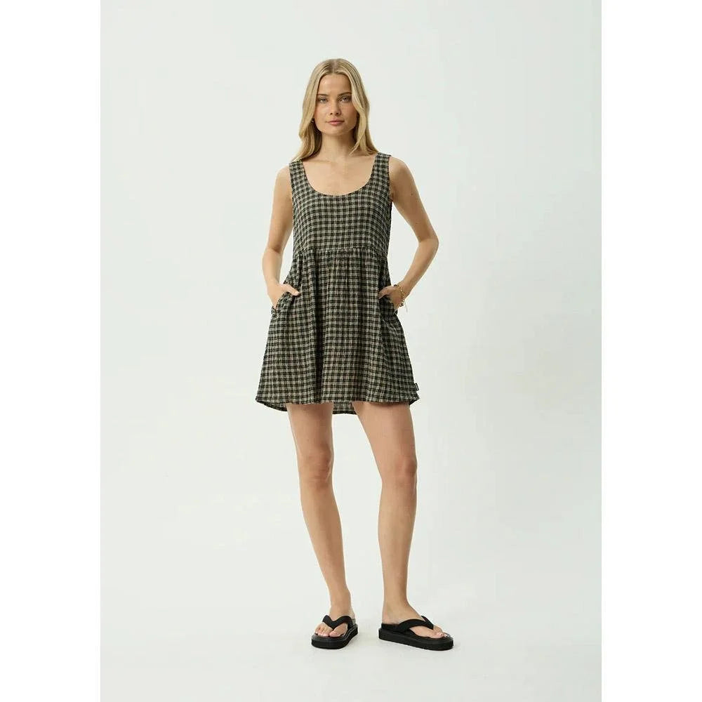 Afends Jesse Seersucker Mini Dress